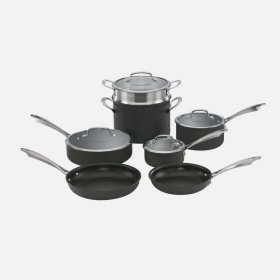 DSA-11 Dishwasher Safe Anodized Cookware 11 Piece Set Cuisinart New