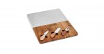 C77CB-4PCSM Acacia 4pc Cheese Board Marble Cuisinart New