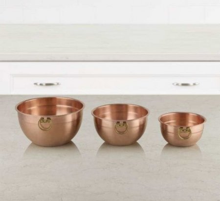 CCMB-3P 3 Piece Copper Mixing Bowl Set Cuisinart New