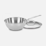 735-24 Chef's Classic? Stainless 3 Quart Chef's Pan with Cover Cuisinart New