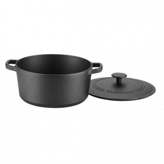 PCI650-25 Chef\'s Classic? Pre-Seasoned Cast Iron 5 Quart Casserole with Cover Cuisinart New