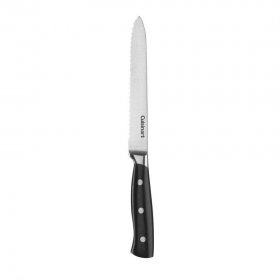 C77TR-5SUT Classic? Forged Triple Rivet 5"" Serrated Utility Knife Cuisinart New