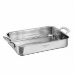 95119-135 13.5" Multi-Use Roasting Pan Cuisinart New