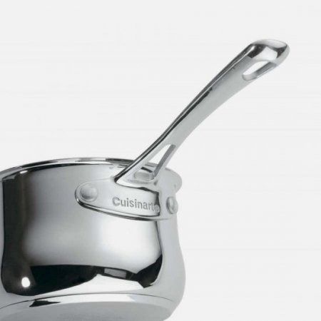 419-14 Contour? Stainless 1 Quart Saucepan with Cover Cuisinart New