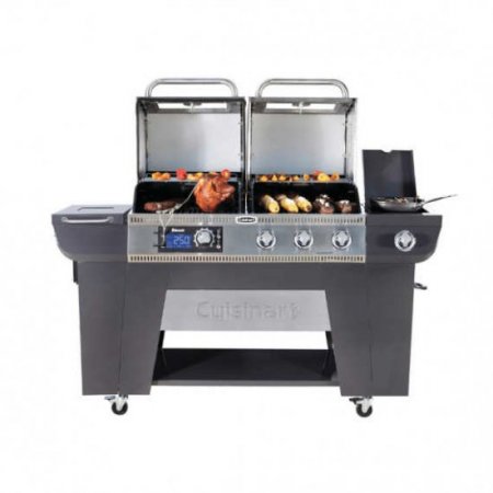 GAS0356AS Twin Oaks Pellet & Gas Grill Cuisinart New