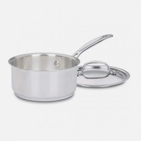 719-14 Chef's Classic? Stainless 1 Quart Saucepan with Cover Cuisinart New