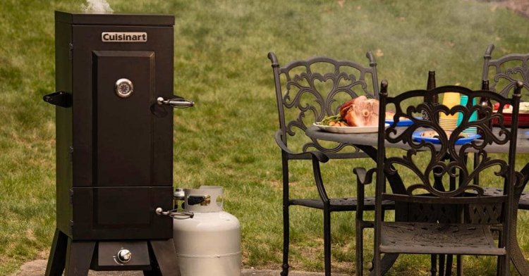 COS-244 Vertical 36\"\" Propane Smoker Cuisinart New