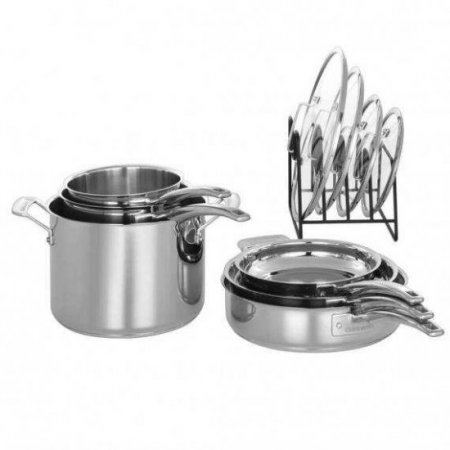 N91-11 Cuisinart? Smartnest Stainless Steel 11 Piece Set Cuisinart New