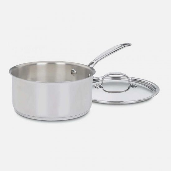 7193-20 Chef\'s Classic? Stainless 3 Quart Saucepan with Cover Cuisinart New