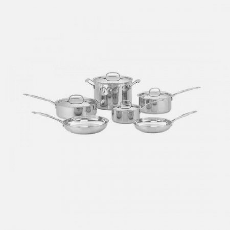 77-10 Chef's Classic? Stainless 10 Piece Set Cuisinart New