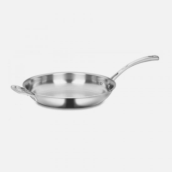 FCT22-30H French Classic Tri-Ply Stainless Cookware 12\"\" Frying Pan with Helper Handle Cuisinart New