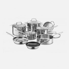 89-13 Professional Series? Cookware 13 Piece Set Cuisinart New