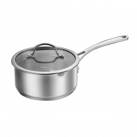 9519-18P 2 Quart Pour Saucepan with Straining Cover Cuisinart New