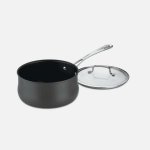 64193-20 Contour Hard Anodized 3 Quart Saucepan with Cover Cuisinart New