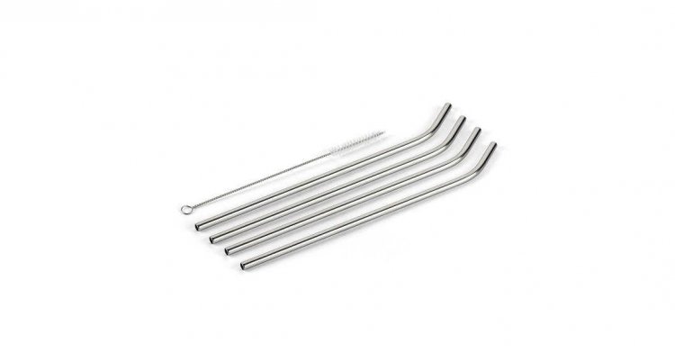 CTG-00-SSSB Stainless Steel Straws Bent Cuisinart New