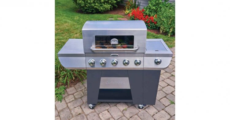 GAS9556AS 3-in-1 Stainless Five Burner Gas Grill Cuisinart New