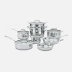 44-13 13 Piece Contour? Stainless Set Cuisinart New