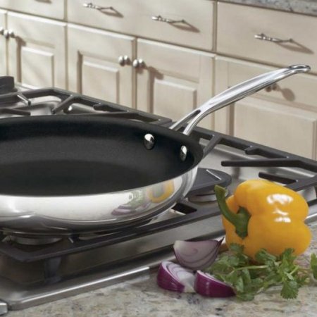 722-30HNS 12"" Nonstick Skillet with Helper Handle Cuisinart New