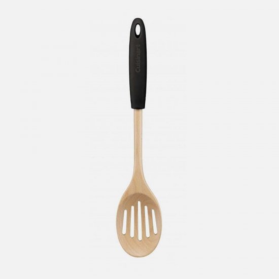 CTG-SBEW-LS Beechwood Silicone Slotted Spoon Cuisinart New