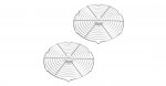 CGR-822 12"" Circular Wire Rack (2 PC) Cuisinart New