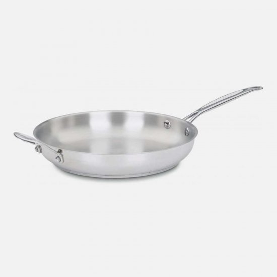 722-30H Chef\'s Classic? Stainless 12\'\' Skillet with Helper Handle Cuisinart New