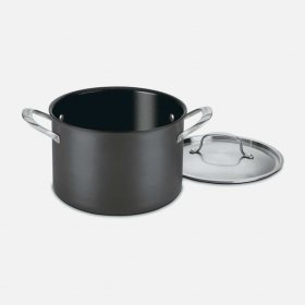 GG66-22 GreenGourmet? Hard Anodized 6 Quart Stockpot with Cover Cuisinart New