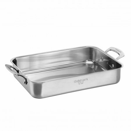 95119-135 13.5" Multi-Use Roasting Pan Cuisinart New