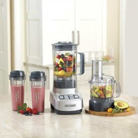 BFP-650 VELOCITY Ultra Trio 1 HP Blender/Food Processor with Travel Cups Cuisinart New