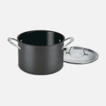 GG66-24 GreenGourmet? Hard Anodized 8 Quart Stockpot with Cover Cuisinart New