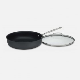 622-30DF Chef's Classic? Nonstick Hard Anodized 12" Deep Frying Pan with Cover Cuisinart New