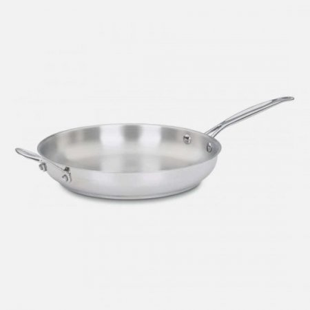 722-30H Chef's Classic? Stainless 12'' Skillet with Helper Handle Cuisinart New