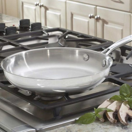 722-24 Chef\'s Classic? Stainless 10\'\' Skillet Cuisinart New