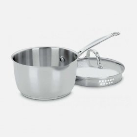 719-18P Chef's Classic? Stainless 2 Quart Pour Saucepan Cuisinart New