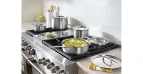 MCP-12N MultiClad Pro Triple Ply Stainless Cookware 12 Piece Set Cuisinart New