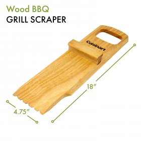 BBQ Wood Grill Scraper Cuisinart New