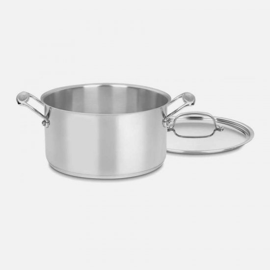 744-24 Chef\'s Classic? Stainless 6 Quart Stockpot with Cover Cuisinart New