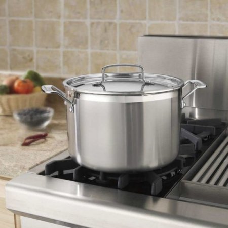 MCP66-24N MultiClad Pro Triple Ply Stainless Cookware 8 Quart Stockpot Cuisinart New