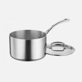 FCT194-20 French Classic Tri-Ply Stainless Cookware 4 Quart Saucepan with Cover Cuisinart New