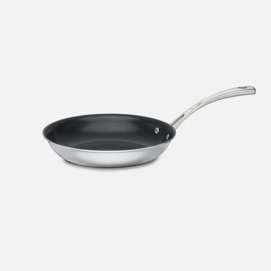 FCT22-24NS French Classic Tri-Ply Stainless Cookware 10\"\" Nonstick Frying Pan Cuisinart New