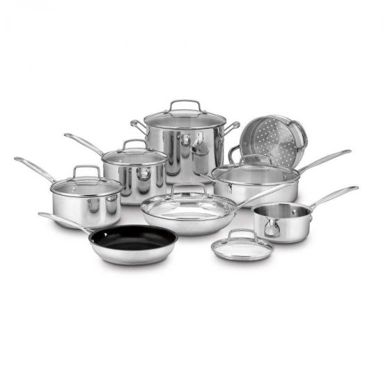 77-14N Chef\'s Classic? Stainless 14 Piece Set Cuisinart New