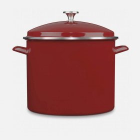 EOS166-30R Chef Classic Enamel on Steel Cookware 16 Quart Stockpot with Cover Cuisinart New