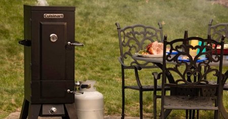 COS-244 Vertical 36"" Propane Smoker Cuisinart New