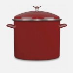 EOS166-30R Chef Classic Enamel on Steel Cookware 16 Quart Stockpot with Cover Cuisinart New