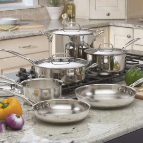 77-10 Chef's Classic? Stainless 10 Piece Set Cuisinart New