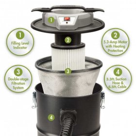 CGAV-600 Multi-Head Ash Vacuum Cuisinart New