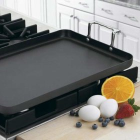 655-35 Chef's Classic? Nonstick Hard Anodized 13" x 20" Double Burner Griddle Cuisinart New