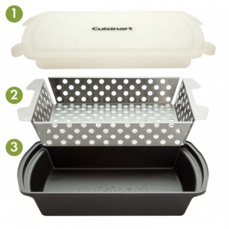 CMT-200 Marinade and Grilling Basket Set Cuisinart New