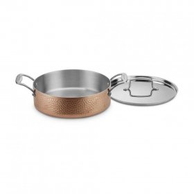 HCTP-9 Hammered Collection Copper Tri-Ply Stainless 9 Piece Set Cuisinart New