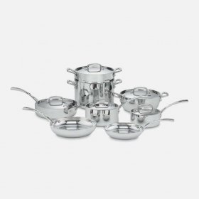 FCT-13 French Classic Tri-Ply Stainless Cookware 13 Piece Set Cuisinart New
