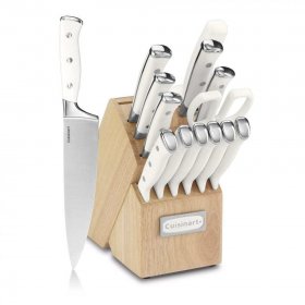 C77WTR-15P Triple Rivet 15 Piece Set With Block Cuisinart New